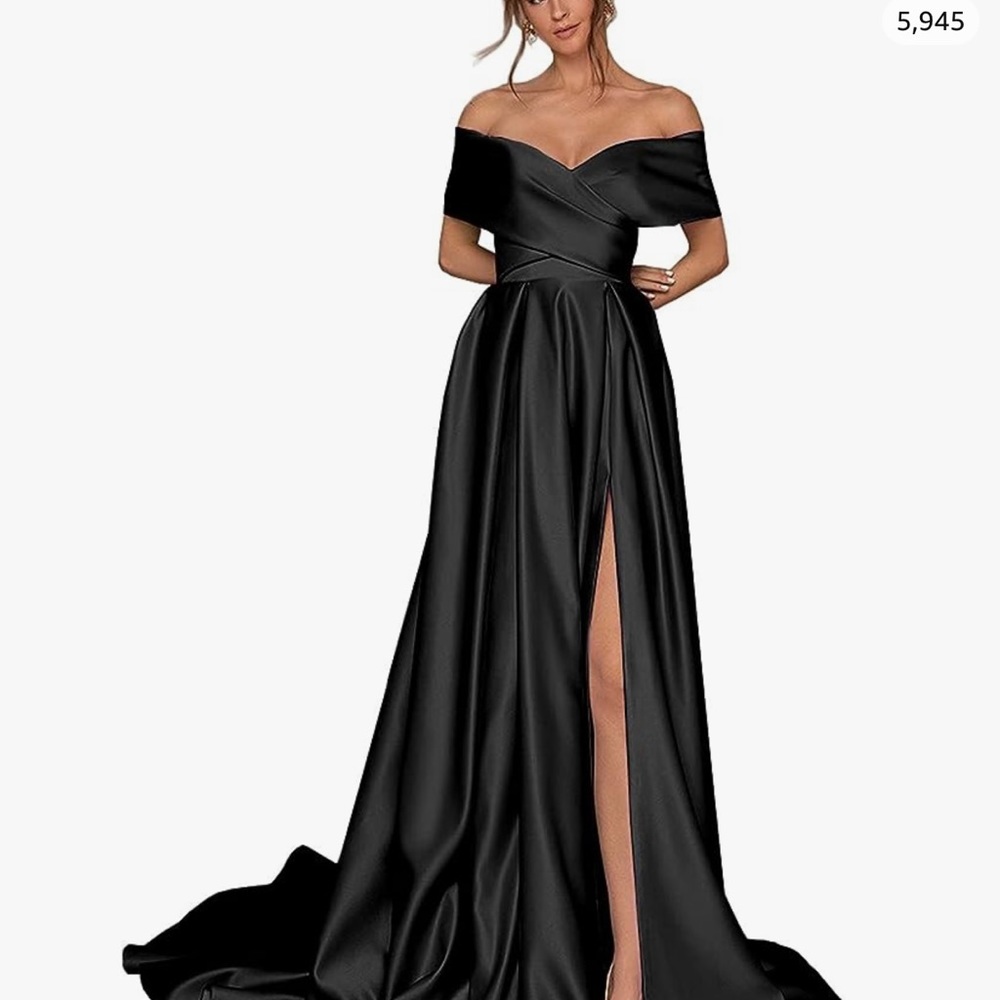 Black ball gown dress
